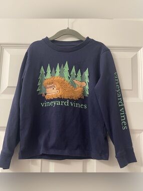 Vineyard Vines yeti Bigfoot long-sleeve shirt - size 6